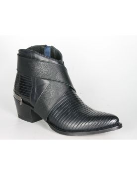 12845 Sendra Stiefelette LIA Rustic Indico Negro