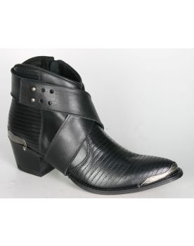 12845 Sendra Stiefelette LIA Rustic Indico Negro 2