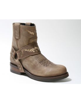 12979 Sendra Bikerboots Chiquita Floter Dark Taupe