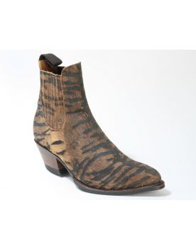 15978 Sendra Booties Animal Print Serr. Imit. Tigre