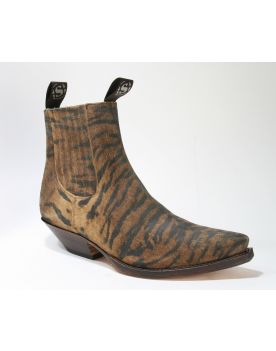 1692 Sendra Boots Animal Print Stiefelette Tigre