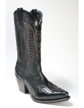 17283 Sendra Boots Cowboystiefel LULA Flor. Negro Salvaje Negro