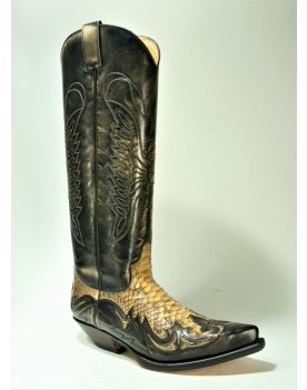 17354 Sendra Denver Tierra Python Panizo Hochschaft Cowboystiefel