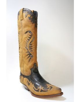 17880 Sendra Boots Hochschaftstiefel Serr. Camello 