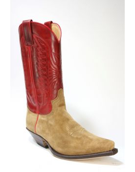 2073 Sendra Boots Cowboystiefel Serr. Daino Tabaco Rojo 