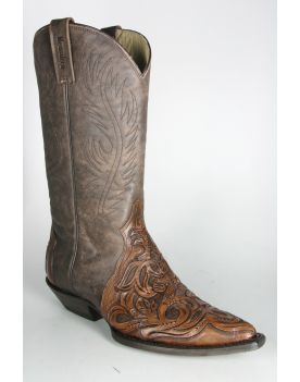 2132 Mezcalero Cowboystiefel Brush Cincelado