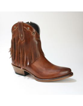 2374 MAYURA Fransenstiefel Castano