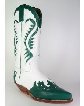 2535 Sendra Cowboystiefel Verde Blanco