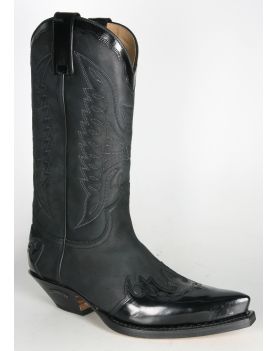 2560 Sendra Cowboystiefel Flor. Negro N. Negro