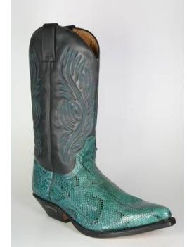 2605 Cowboystiefel Sendra Python Petrol