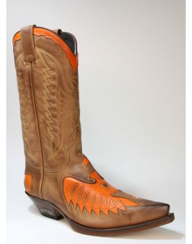 2720 Sendra Boots Cowboystiefel Flota Miele Orange