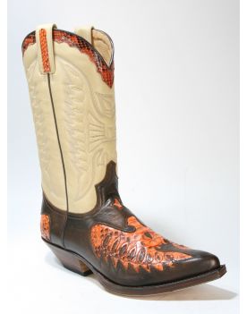 2720 Sendra Boots PICO Jacinto Python Naranja