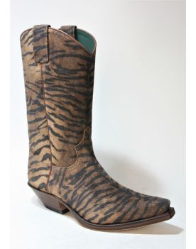 2966 SENDRA BOOTS Serr. Imit. Tigre Camello