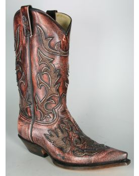 3221 Rancho Cowboystiefel Antic Salmon