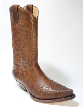 3241 Sendra Boots Cowboystiefel Evolution Tang Usado Marron