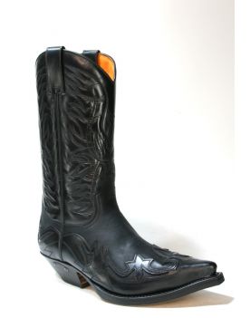  3241 Sendra Cowboystiefel Ibiza Flor. Negro Spr. Negro