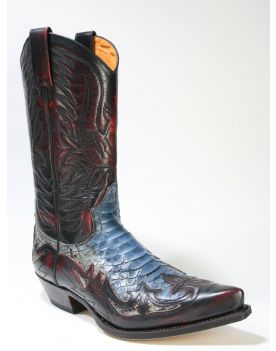 3241 Sendra Boots Hurr. Rojo Piton Fantasia Moon