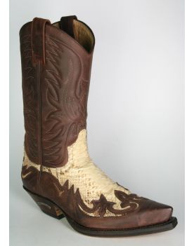 3241 Cowboystiefel Sendra braun Python Natural