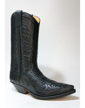 3241 Sendra Cowboystiefel Trenzado IBIZA schwarz