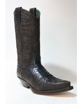 3241 Sendra Cowboystiefel Barbados Querisa Python Azul