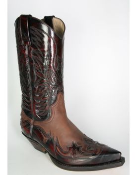 3241 Sendra Cowboystiefel IBIZA Flor. Fuchsia Spr. 7004