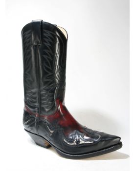 3242 Sendra Boots  Flor. Negro Flor. Rojo 