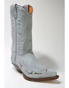 3242 Sendra Cowboystiefel Serr. Cement Wildleder