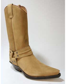 3305 Sendra Boots Cowboystiefel Wildleder Serraje Camello