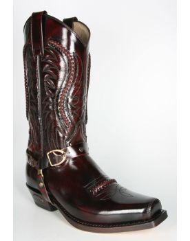 3434 Sendra Cowboystiefel Flor. Fuchsia