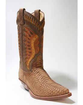 3588 Sendra Cowboystiefel Python Oro