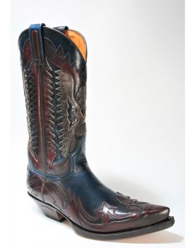 3840 Sendra Cowboystiefel Hurricane Rojo Ducados