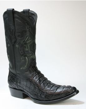 400988 Cuadra Cowboyboots Caiman Fuscus Black