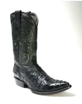 400988 Cuadra Cowboyboots Caiman Fuscus Black