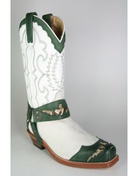 4060 Sendra Stiefel SETA Verde Blanco