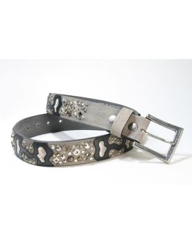 4071 Original Belts Nietengürtel schwarz grau