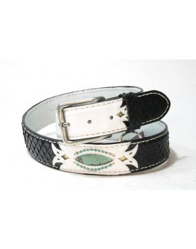 4457 Gürtel Original belts Black and White