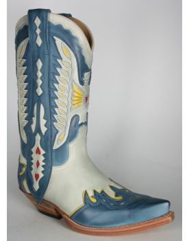 4549 Cowboystiefel Sendra Box Brash Navy