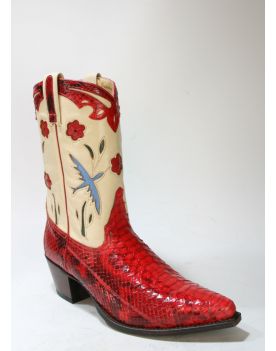 4652 Sendra Cowboystiefel PICO Python Barr. Rojo