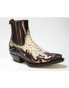 4660 Sendra Boots Flor. Fuchsia Python Natural