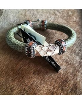 502 Armspange Bracelet Echse Python