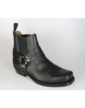 5049 Sancho Abarca Bikerboots Stiefeletten Negro