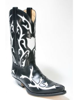 5059 Sendra Boots Cowboystiefel Ciclon Negro X Blanco