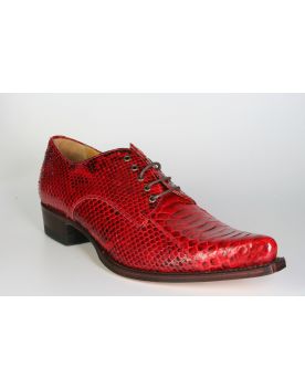 530 Sendra Schnürschuhe Python Barr. Rojo