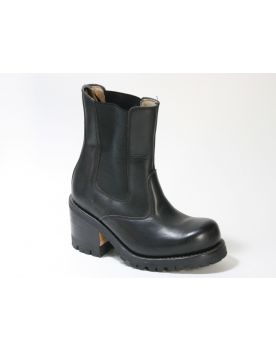 5323 Primeboots Black Plateau Stiefeletten