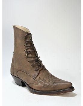 5479 Sancho Schnürstiefel Castano Linedance