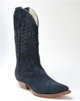 5638 Don Quijote Cowboystiefel Suede Blue