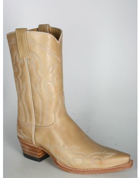 5707 Sendra Cowboystiefel Judy Autolucido Crema