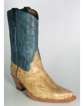 5711 Sendra Cowboystiefel Judy Quesia blauer Schaft