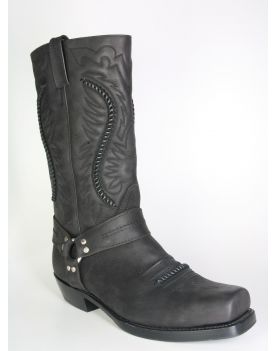 5859 Bikerboots Sancho Negro