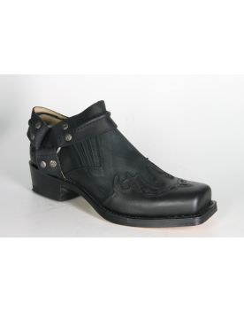 6077 Sendra Bikerschuhe mit Flamme Negro 